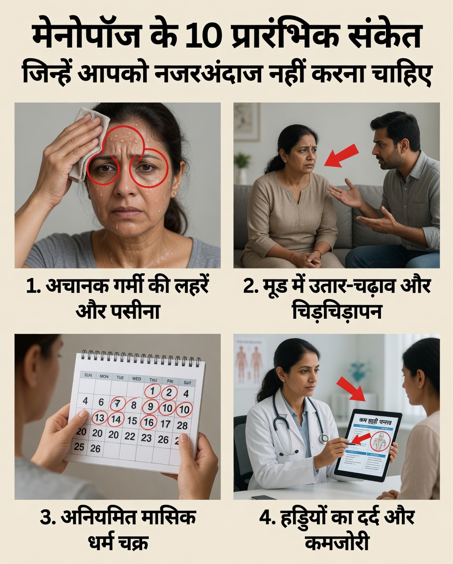 Menopausa Precoce के 10 शुरुआती चेतावनी संकेत जिन्हें आपको नज़रअंदाज़ नहीं करना चाहिए