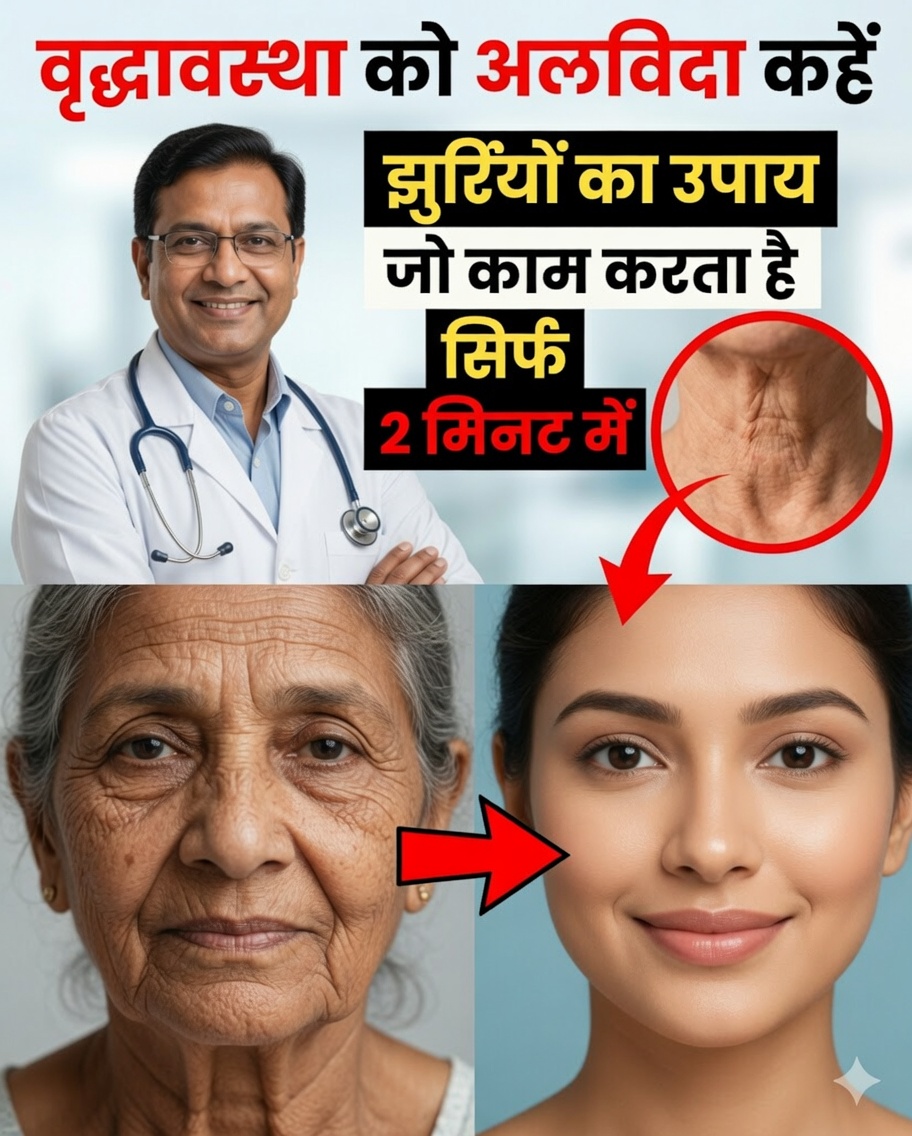 झुर्रियों के लिए 2 मिनट का ऐसा उपाय जानें जिसे बुज़ुर्ग बेहद पसंद कर रहे हैं—बिना महंगे क्रीमों के!