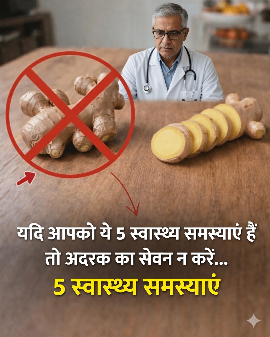शीर्षक: अगर आप इन 5 समूहों में से किसी में आते हैं, तो अदरक का इस्तेमाल न करें