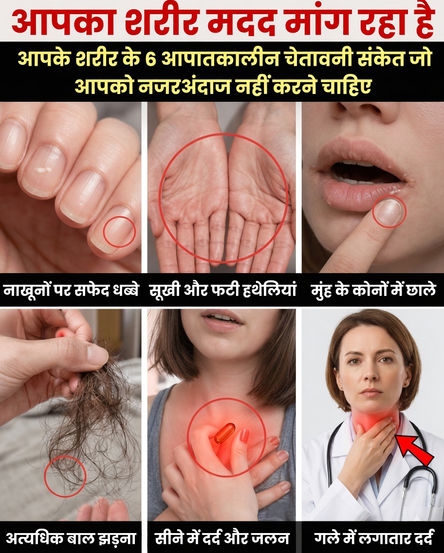 शरीर के 6 सूक्ष्म संकेत जिन्हें आपको अपनी दीर्घकालिक सेहत की रक्षा के लिए नज़रअंदाज़ नहीं करना चाहिए