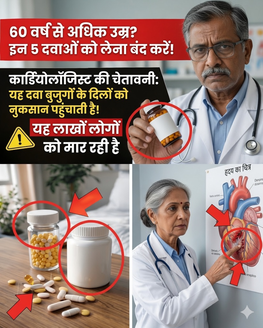60 के बाद हृदय स्वास्थ्य: जिन दवाओं और सप्लीमेंट्स का अधिक सावधानी से मूल्यांकन किया जाना चाहिए