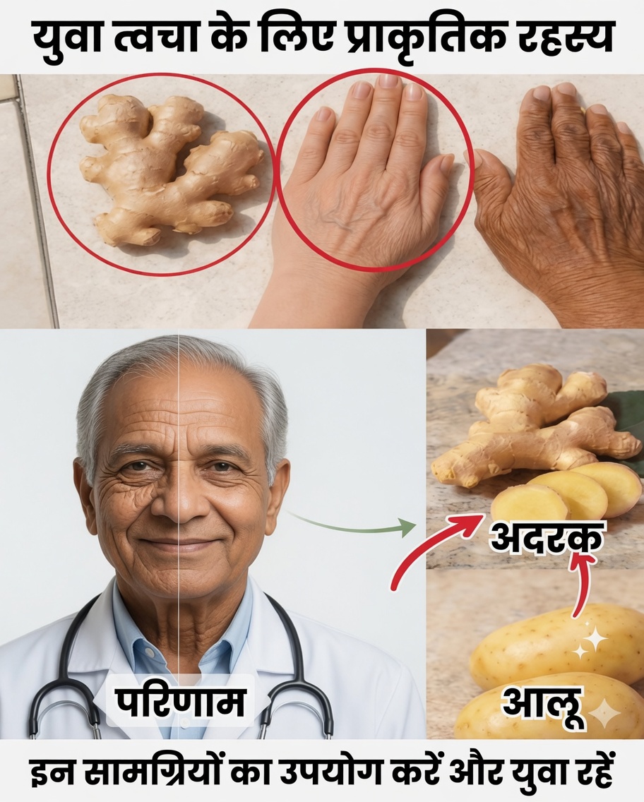 अदरक और आलू: त्वचा की देखभाल की एक प्राकृतिक आदत जो किसी भी उम्र में त्वचा को अधिक मुलायम बनाए रखने में मदद कर सकती है