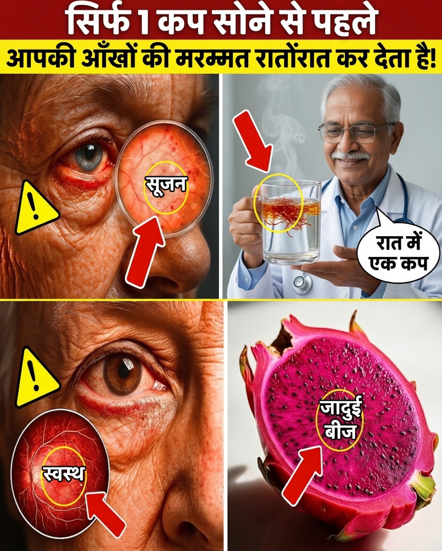सोते समय अपनी आँखों की मरम्मत में मदद करने और अधिक स्पष्ट दृष्टि का समर्थन करने के लिए यह प्राकृतिक सोने-से-पहले वाला अमृत पिएँ
