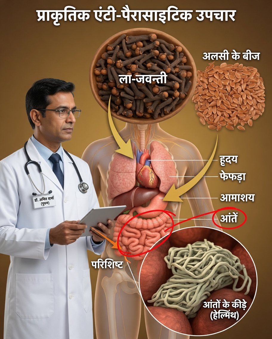 लौंग और अलसी का पारंपरिक मिश्रण जो परजीवियों की प्राकृतिक सफाई में मदद कर सकता है