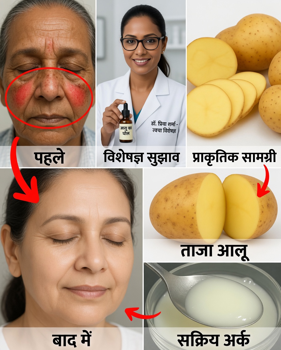 आलू जेल की तरकीब, जो काले धब्बों को प्राकृतिक रूप से हल्का करने में मदद कर सकती है