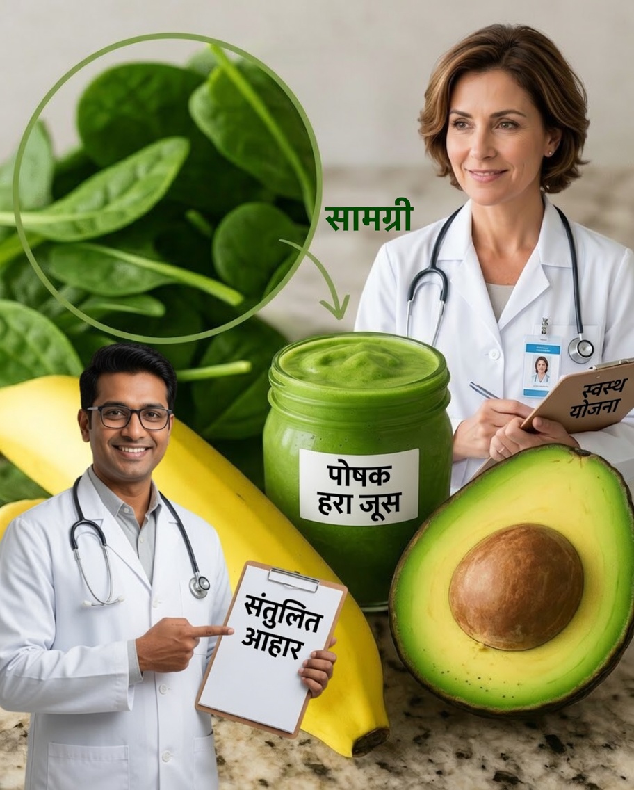 ऊर्जा के साथ दिन की शुरुआत करें: जीवनशक्ति और सेहत के लिए एवोकाडो और पालक स्मूदी