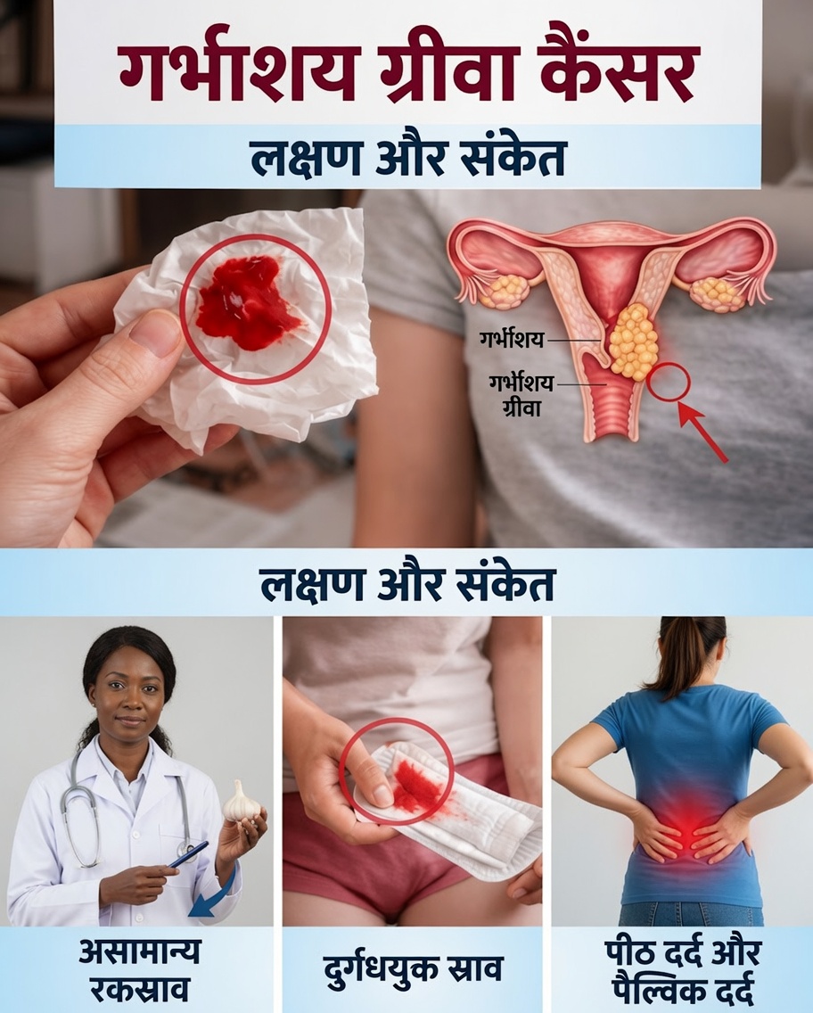 शीर्षक: गर्भाशय ग्रीवा के कैंसर के 9 शुरुआती संकेत जिन्हें कई महिलाएँ नज़रअंदाज़ करती हैं — और वे क्यों महत्वपूर्ण हैं