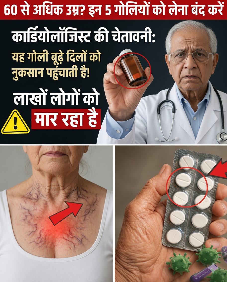 60 के बाद हृदय स्वास्थ्य: नियमित उपयोग से पहले डॉक्टर के साथ समीक्षा किए जाने वाले आम दवाएं