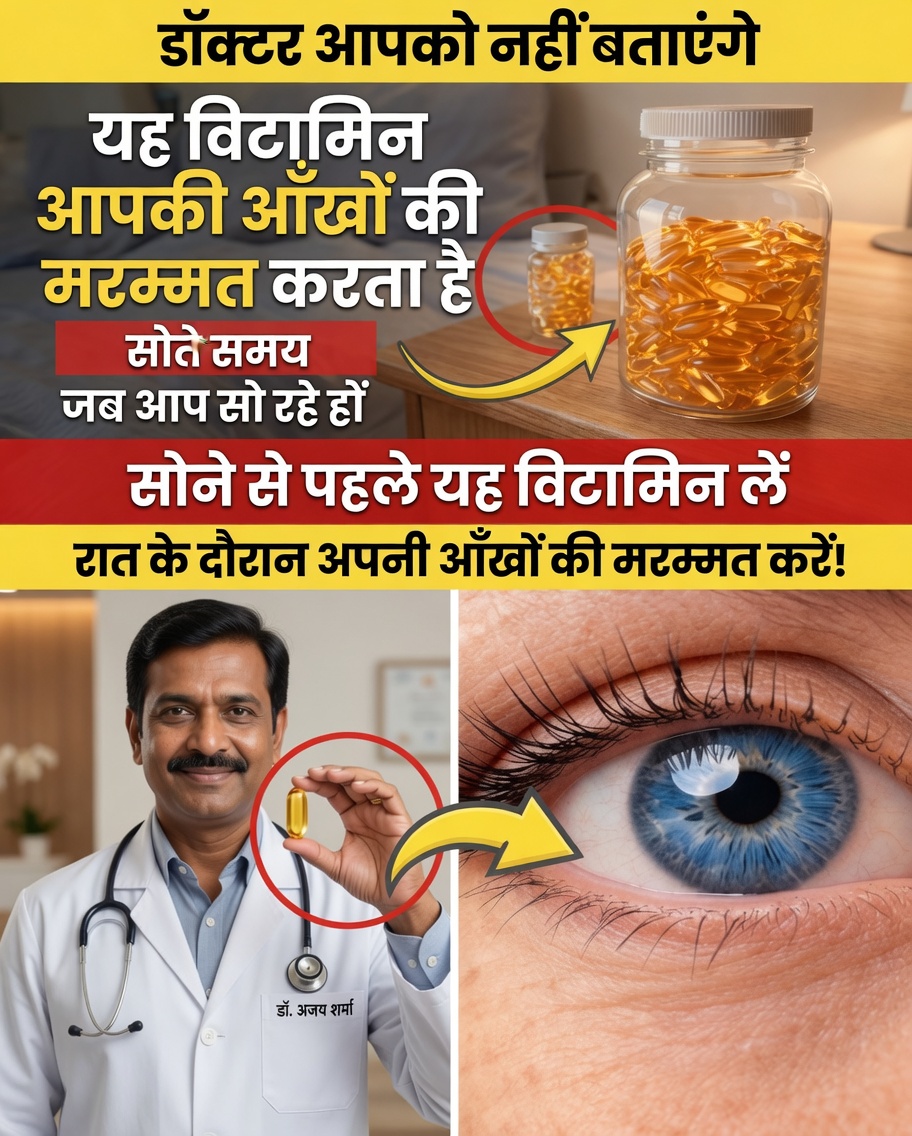 शीर्षक: 60 से ऊपर? रात में ये 3 विटामिन सोते समय आपकी दृष्टि को अधिक स्वस्थ बनाए रखने में मदद कर सकते हैं