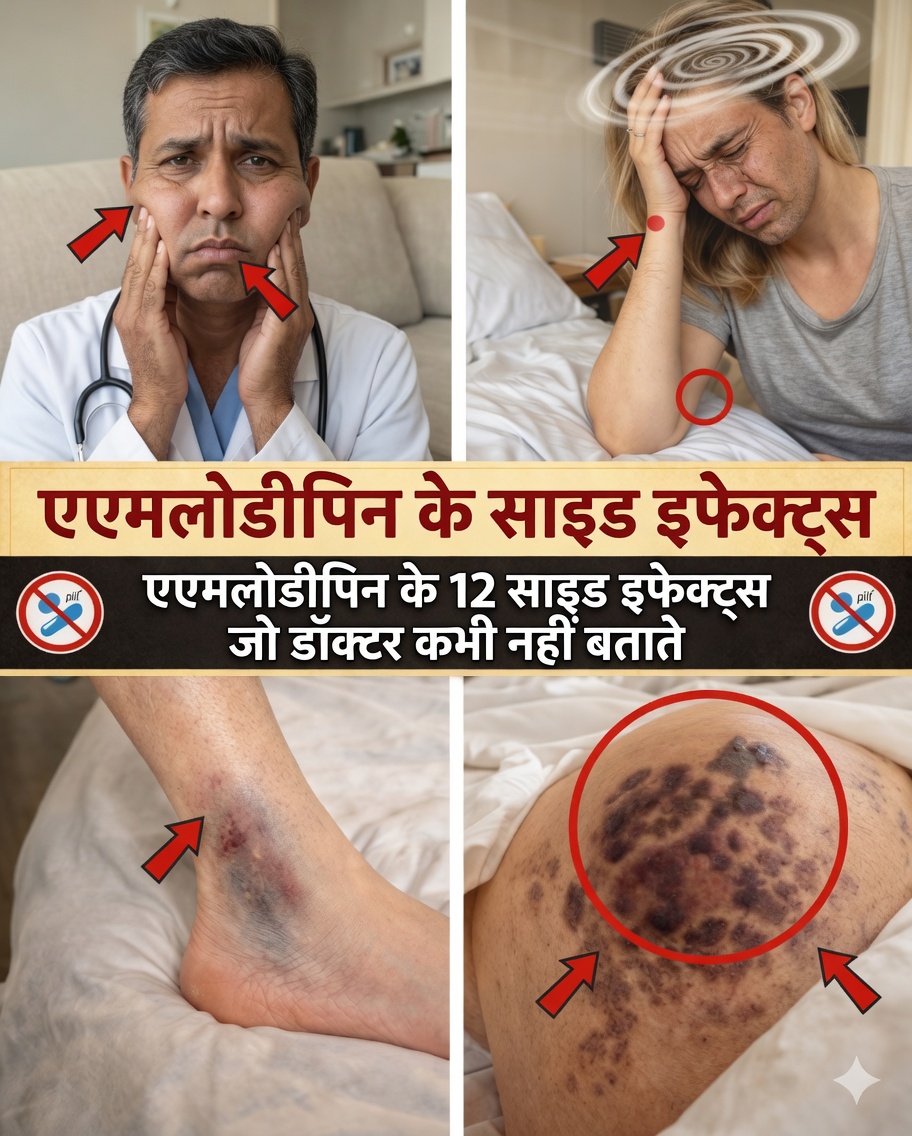 अम्लोडिपिन के 12 कम ज्ञात दुष्प्रभाव जिन्हें आपको जानना चाहिए