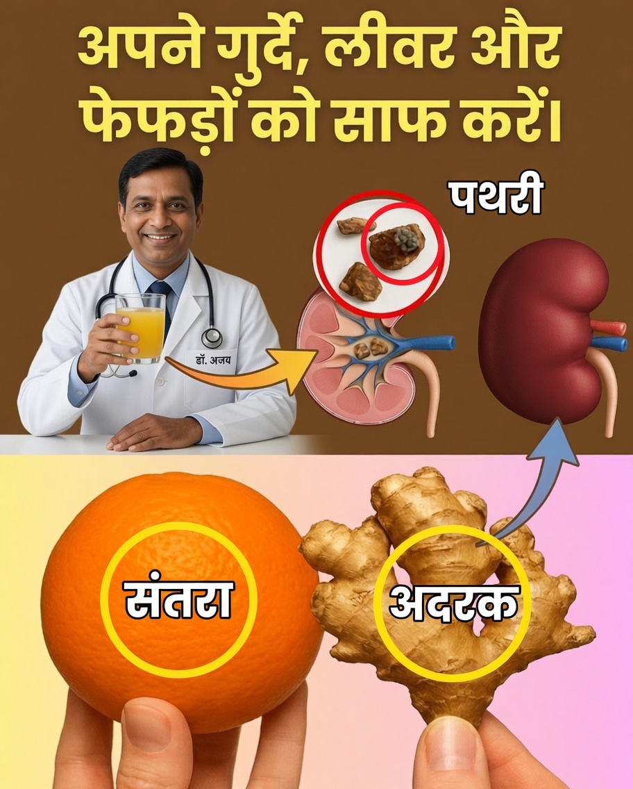 संतरे और अदरक के साथ किडनी, जिगर और फेफड़ों के स्वास्थ्य को प्राकृतिक रूप से मजबूत करें