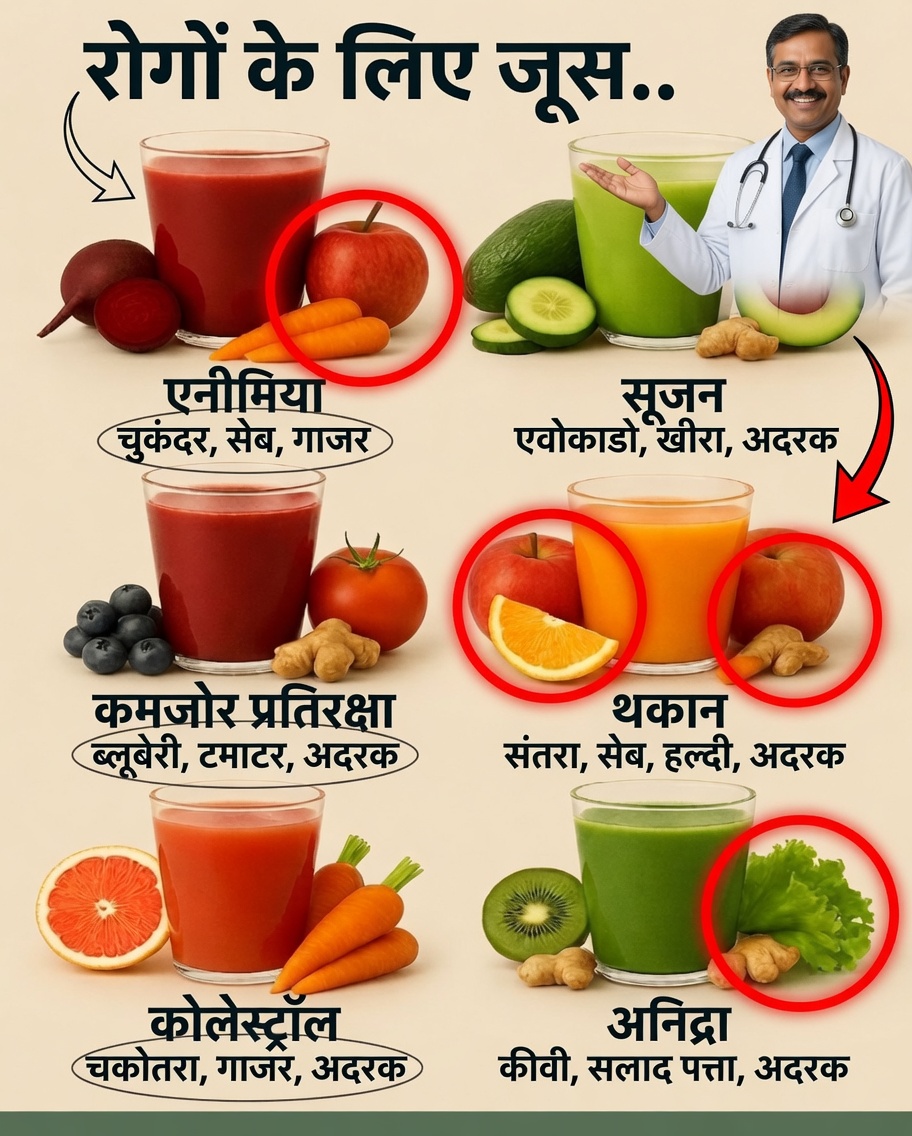 उपचारात्मक जूस: एनीमिया, सूजन, थकान और बहुत कुछ के लिए प्राकृतिक रेसिपी