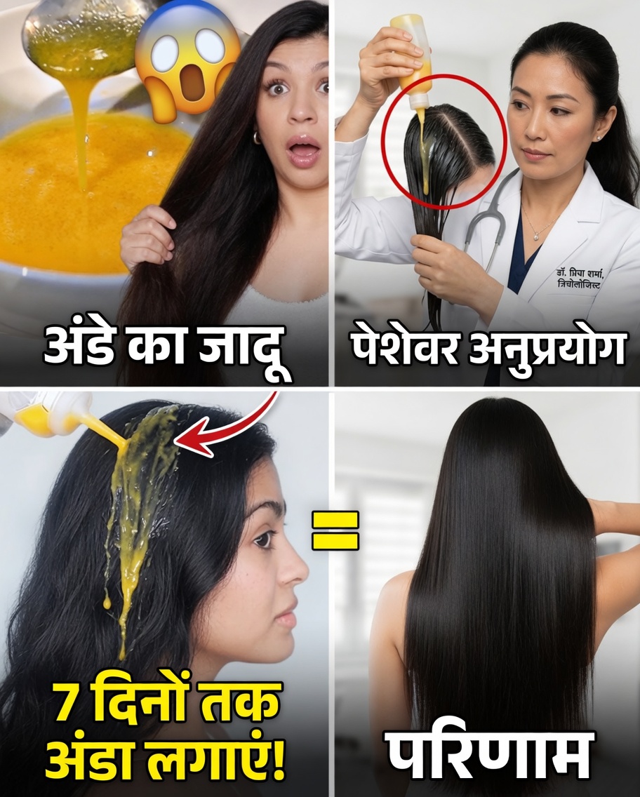 अंडे और जैतून के तेल से प्राकृतिक रूप से घने और अधिक स्वस्थ बाल पाएँ