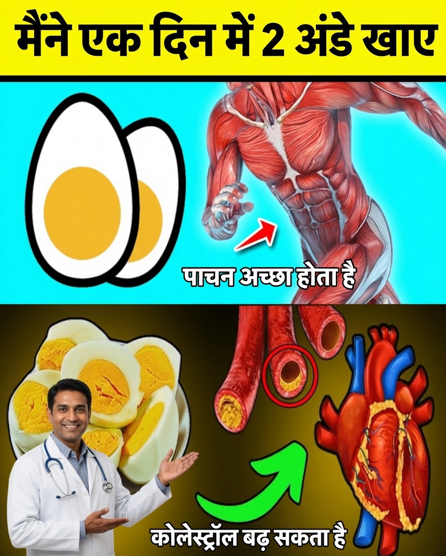 99% लोग यह नहीं समझते: रोज़ केवल 2 अंडे खाने से आपके शरीर में छिपे हुए बदलाव शुरू हो सकते हैं
