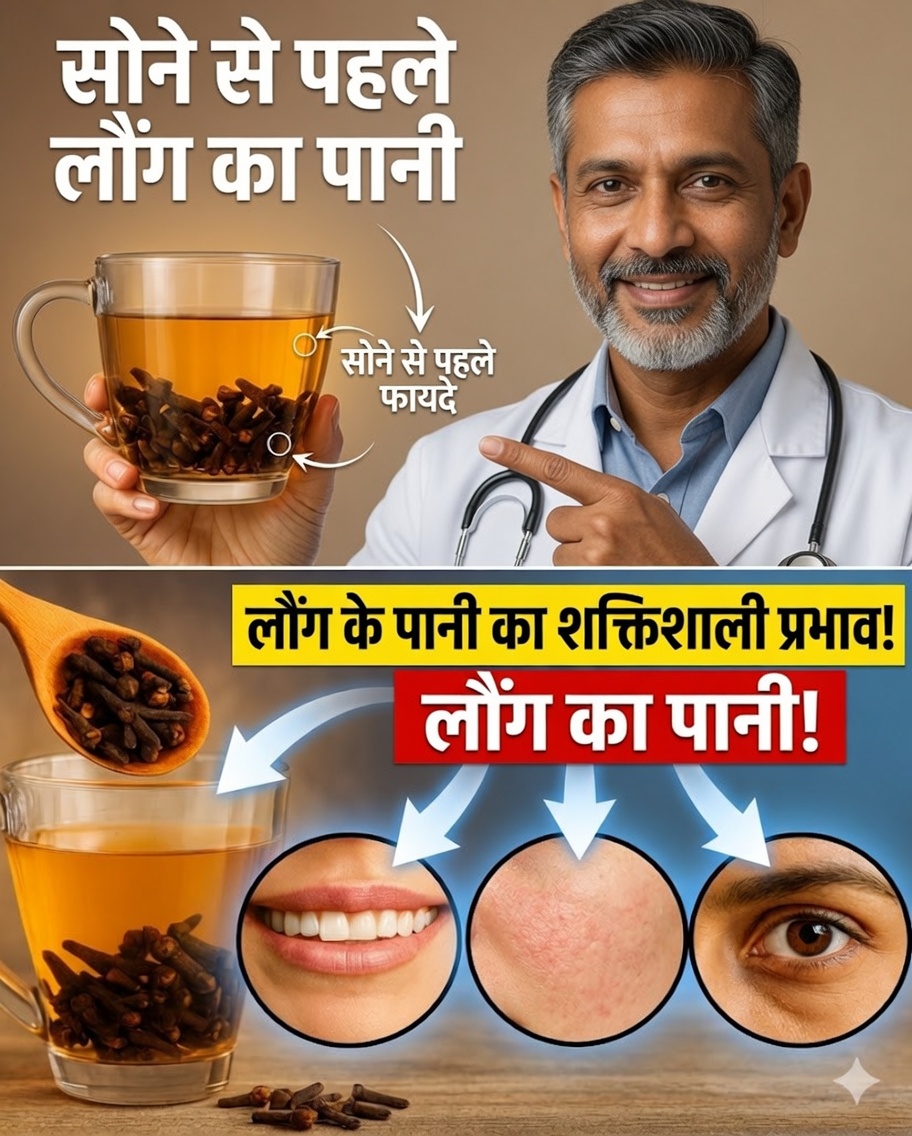 सोने से पहले लौंग के पानी का 1 कप: आपके शरीर के लिए 15 शक्तिशाली प्राकृतिक फायदे